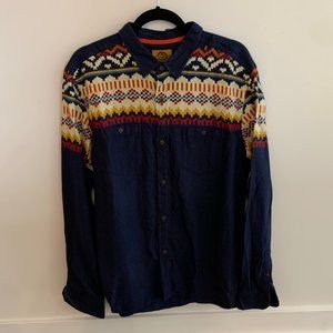 Mens Large Patterned Flannel from Urban Outfitters